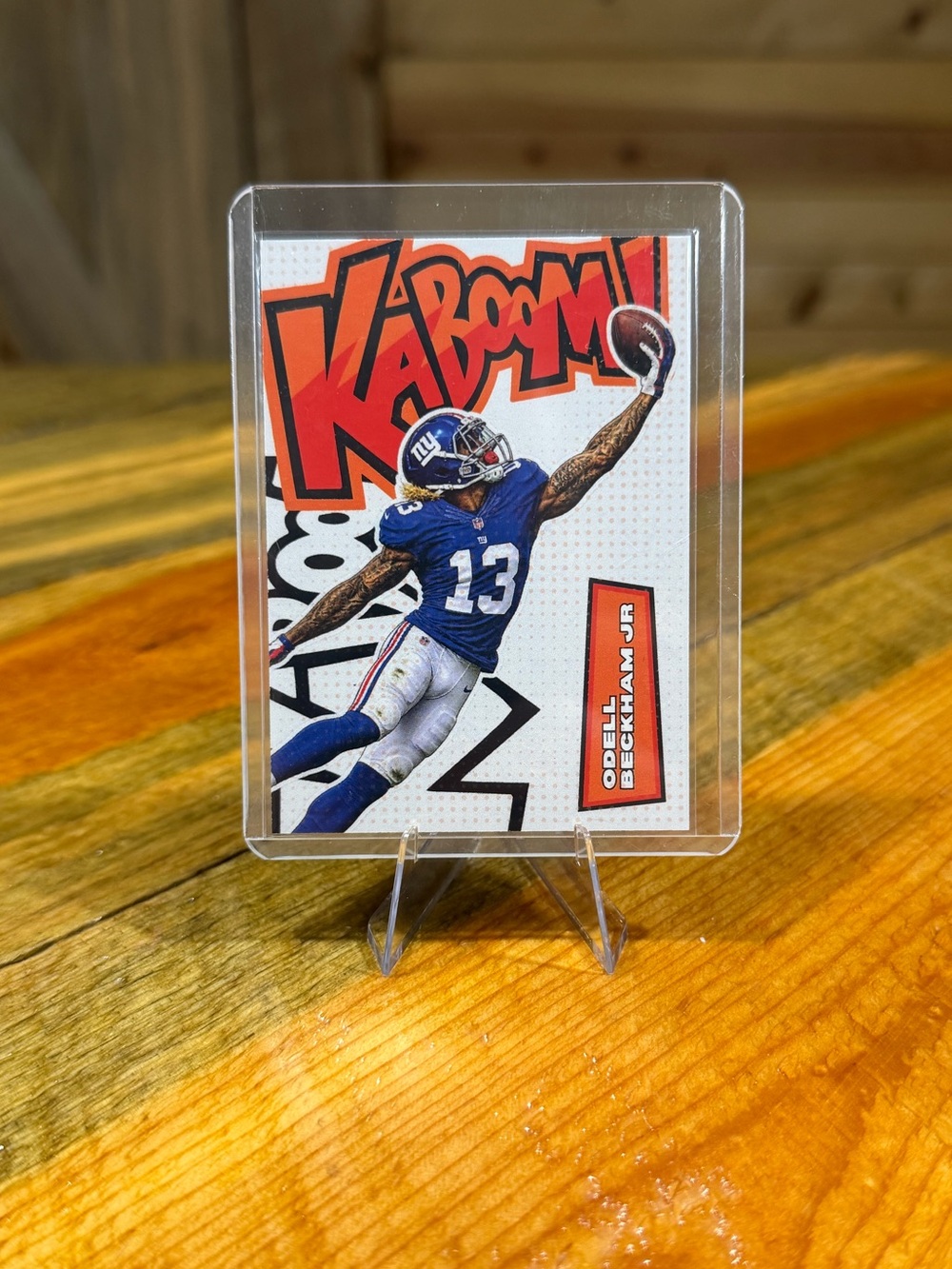 Odell Beckham Jr. New York Giants Kaboom! Custom Football Trading Card